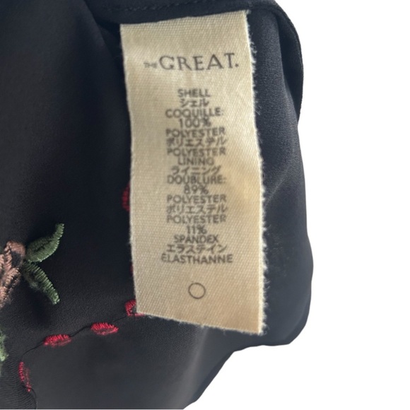 THE GREAT Long Black Embroidered Dress - Picture 10 of 13